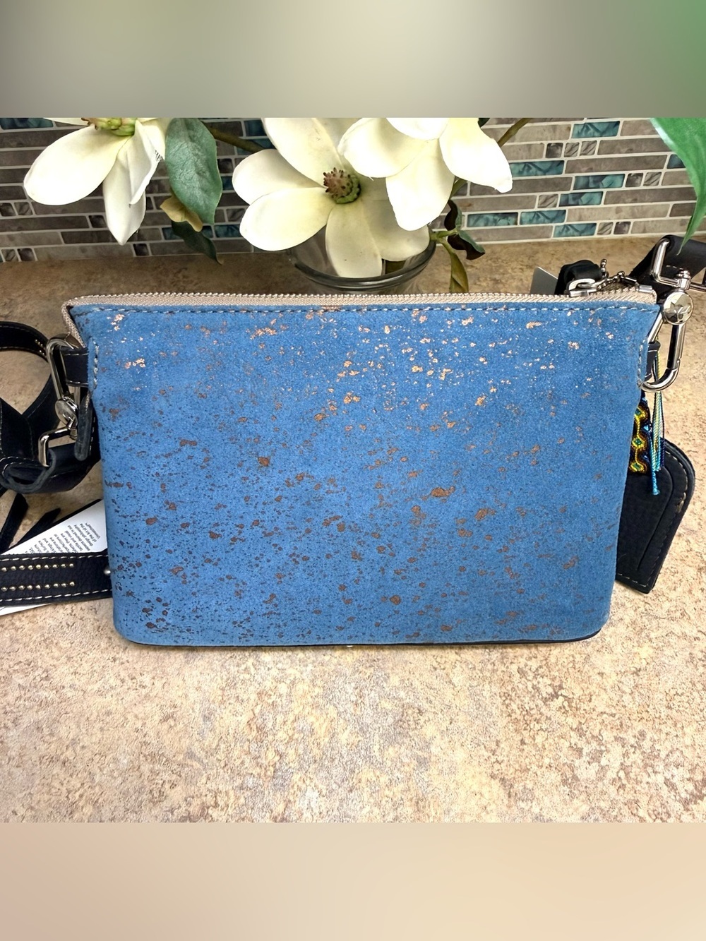 NWT Consuela Midtown Crossbody and Pouch Nila Blue purse - Picture 6 of 15